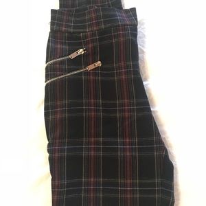 Zara Pants Madras Check Pattern